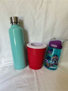 CamelBak Teal & Purple Kids Bottle with Rainbow Stars
